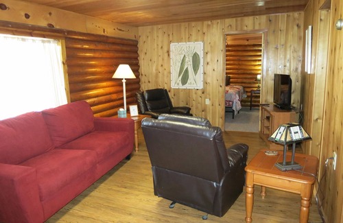 Moose Creek Apartment | Log duplex - 1/2 mile from gate of Eielson AFB.
