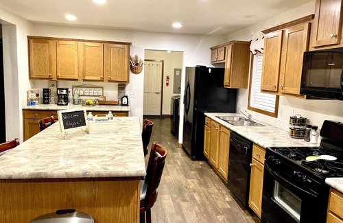 Logan House | Logan, Ohio in the Heart of Hocking Hills, pool table, king size bed, Firepit