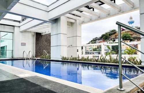 Las Penas Apartment | Lujoso Depa con piscina - jacuzzi y vista al rio desde la habitación