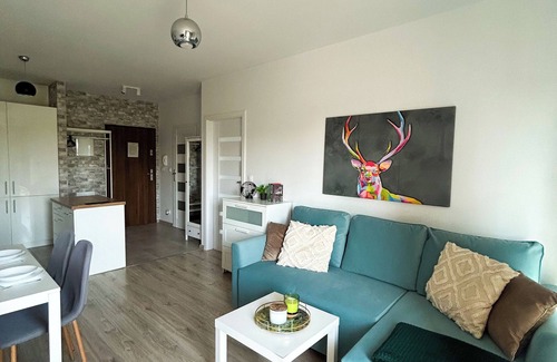 Lodz Apartment | Lumina spacious apart with balcony