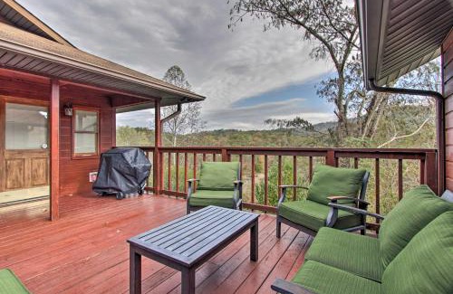 Sevierville House | Luxe Cabin with Covered Pool and Smoky Mountain Vistas