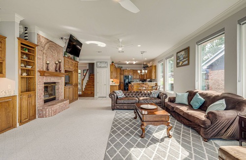 Granbury House | Luxe Lakefront Home w/Hot Tub, Dock & Fire Pit