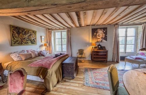 Belforet-en-Perche House | Manoir XV et Grange avec Piscine chauffée privée