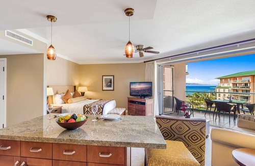 Honokowai Condo | Maui Resort Rentals: Honua Kai Konea 615 - 6th Floor Studio w/ Full Ocean Views!