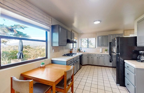 Montecito House | Mediterranean Home with Ocean & Mountain Views, Garden Patios & Great Location