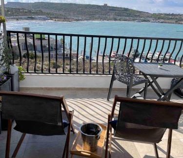 Għadira Apartment | Mellieha Seafront Penthouse By Homely