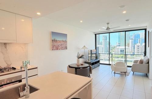 West End Apartment | Modern 2BR with River View & Free Parking!