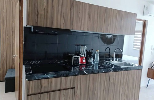 Ejidal Apartment | Modern Apartment Rooftop & Gym