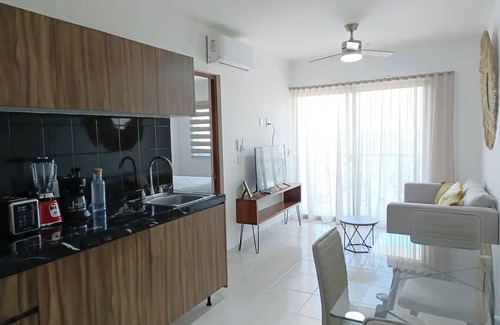 Ejidal Apartment | Modern Apartment Rooftop & Gym