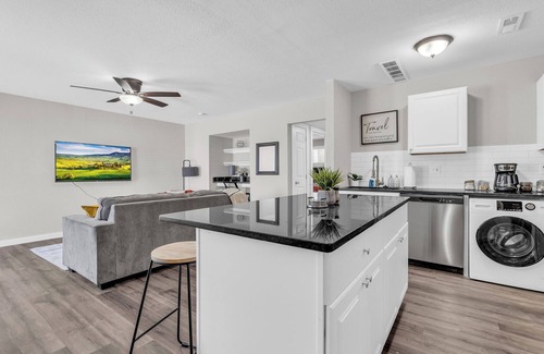 Lawrence Apartment | Modern Comfort - 2BR Home with Workspace