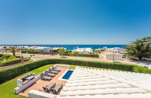 Binibequer Vell Villa | Modern Holiday Home "Bini Nura" with Sea View, Wi-Fi, Garden & Pool