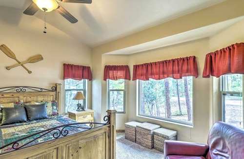 Sierra Pines Cabin | Modern-Rustic Show Low Cabin: Fire Pit, Grill