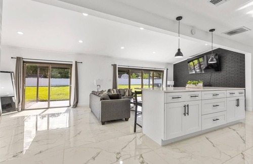 St. Augustine South House | Monochrome Getaway | Pool & Pet Friendly!