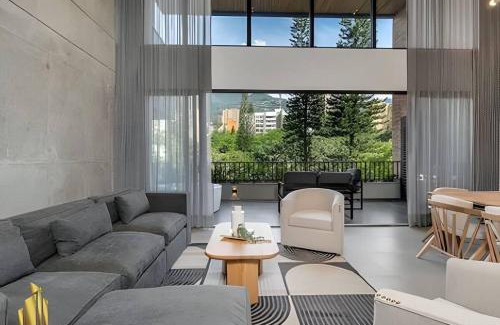 La Florida Apartment | Morph 302 - Apt moderno con techos altos, BBQ