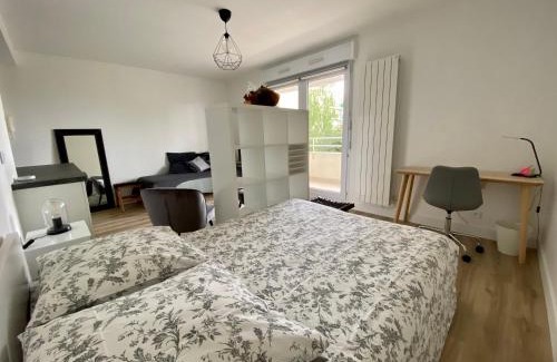 Jules Verne Apartment | Nantes 30m2 studio au calme avec balcon sur cour