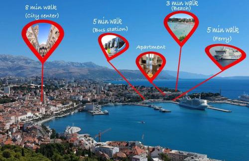 Bacvice Apartment | NEW! Carpe Diem 1,Split-Bacvice,free wi-fi, parking