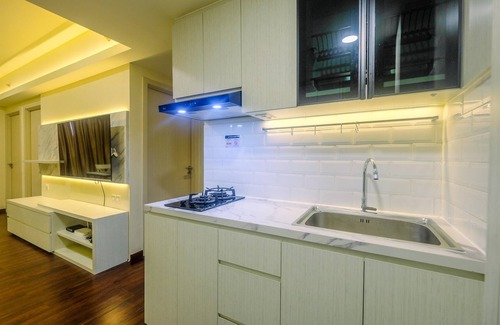 Cikarang Apartment | New Furnished and Minimalist 2BR + 1 Office Room at Meikarta Apartment
