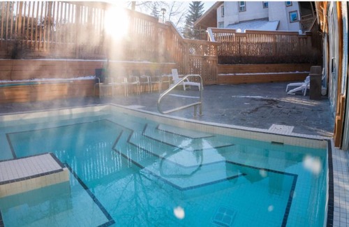 Banff Condo | NEW + Unique Wolf Condo | Hot Tub Access