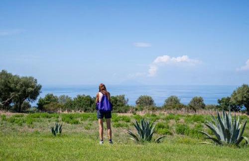 Ricadi Apartment | Ninea Panoramic Family Apartments - large pool with sea view