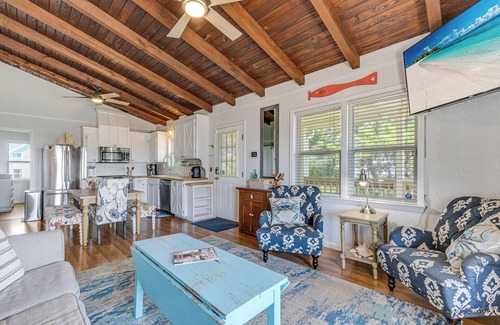 Oak Island House | Oak Island Escape-2nd Row, Pet-Friendly w/Ocean Views & Boat Ramp Nearby