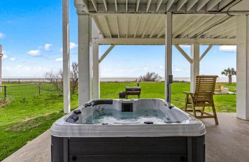 Port Bolivar House | Ocean Paradise 5BR Beach Escape Hot Tub Game Room and Firepit