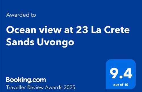 Margate Apartment | Ocean view at 23 La Crete Sands Uvongo