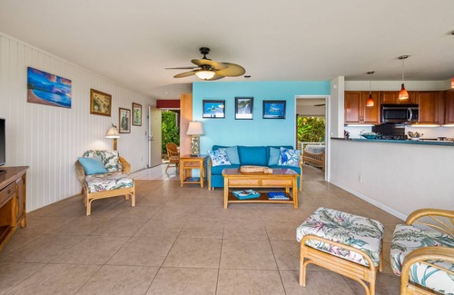 Princeville Condo | Oceanfront Condo in Paradise with Bali Hai Views, Beach Access, & Bedroom A/C