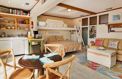 Wulfert Cottage | Old Florida Beach Cottage, ON the beach, Pet Friendly, stargaze in the hammock