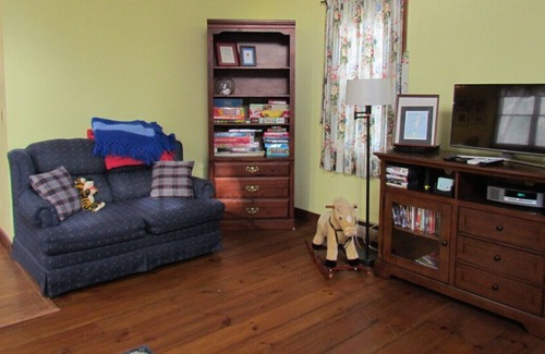 Cotuit House | Open floor plan & large deck