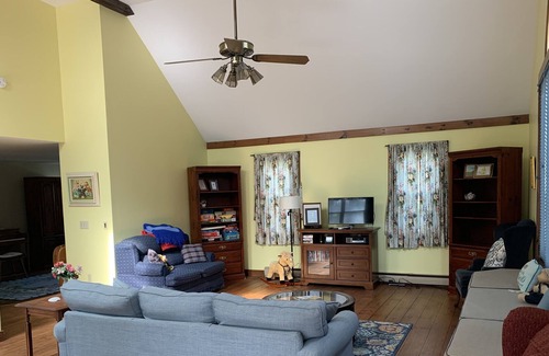 Cotuit House | Open floor plan & large deck