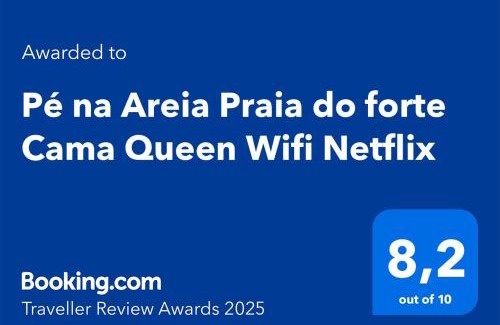 Algodoal House | Pé na Areia Praia do forte Cama Queen Wifi Netflix