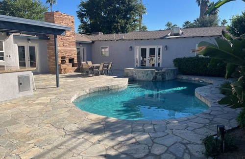 Baristo House | Palm Springs Oasis! Private, spacious, pool, spa, sauna shower!