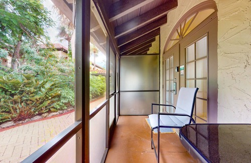 Naples Apartment | Peaceful hotel-style studio with game room, pool, sauna, tennis, BBQ area, gym