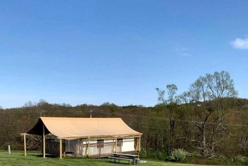 Logan Other | Peaceful Tented Cabin with Fire Pit and Fantastic Sights in Logan, Ohio