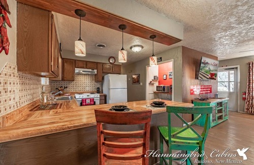 Ruidoso House | 'Permit to relax Granted!' with License to Chill with hot tub and detached Game Room.