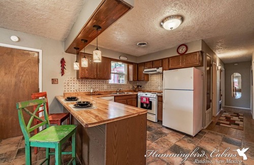Ruidoso House | 'Permit to relax Granted!' with License to Chill with hot tub and detached Game Room.