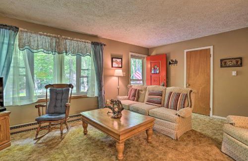 Locust Lake Village House | Poconos Home with Fire Pit, Walk to Locust Lake!