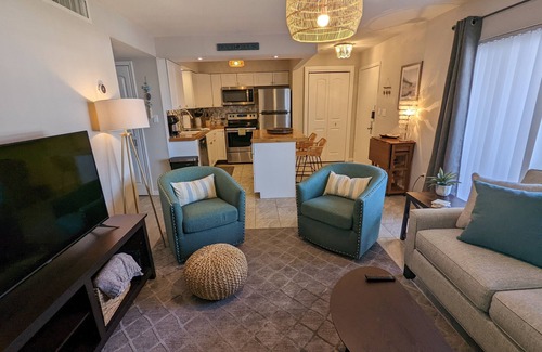 Cocoa Beach Condo | Private Beach Access 2 Bedroom Condo w Heated Pool