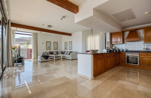 Mogan Ski Chalet | Private heated pool in quiet surroundings and sea views at the golf course