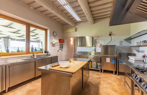 Sarteano Villa | Private Villa with private pool, sauna, A/C, WIFI, TV, panoramic view, close to Montepulciano
