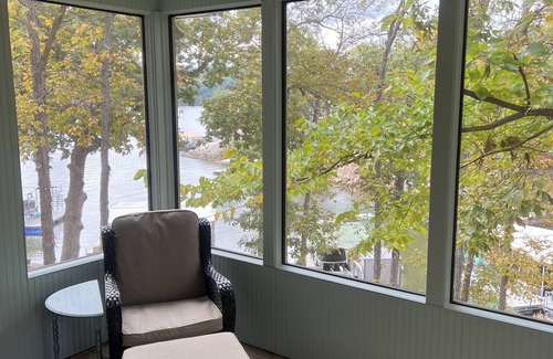 Sunrise Beach House | Quiet Cove, open slip, kayaks, lily pad, great dock and view plus fire pit area!