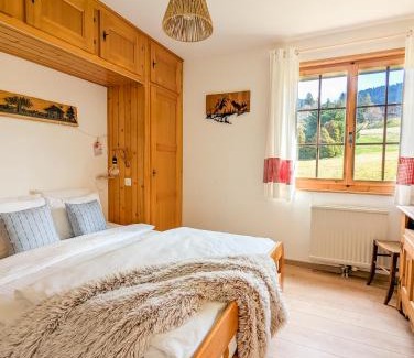 Villars-sur-Ollon Apartment | Rare, quite & centered Apartment with Garden & Fireplace