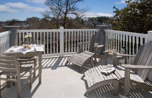 South Rehoboth Apartment | Rehoboth Beach Luxury Suite | Fireplace & Balcony