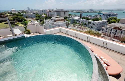 Old San Juan House | Rejuvenate at a Stylish Room with Rooftop Dining and a Calming Plunge Pool