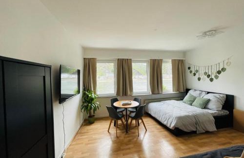 Sankt Goar Apartment | Rheinromantik mit Blick auf die Burg Katz, bis 4P