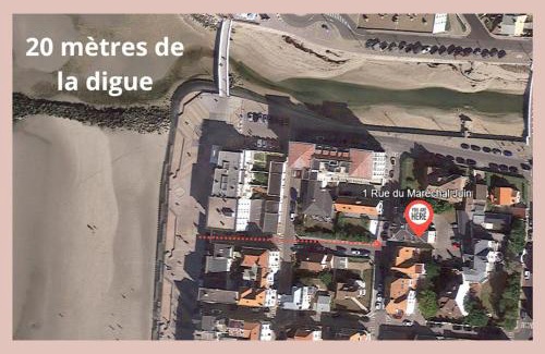 Wimereux Apartment | Rose Mer, Appartement à 20 mètres de la mer avec parking privé et balcon, Animal accepté
