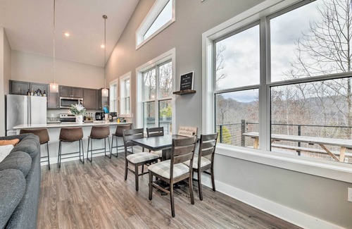 Sylva Cabin | Scenic Hillside Cabin in Sylva w/Hot Tub & Views!