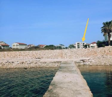 Sukosan Apartment | Seaside Serenity "Rose" with pool, 150m from sea