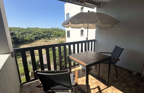Le Penon Apartment | Seignosse Ocean, T2 alcove rated 1 star, direct beach access with parking space