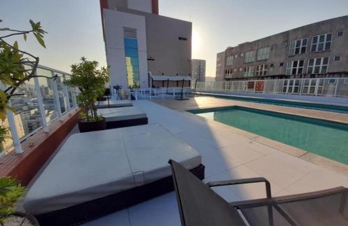 Gonzaga Apartment | SHB - Lazer completo c/piscina e sauna no Gonzaga